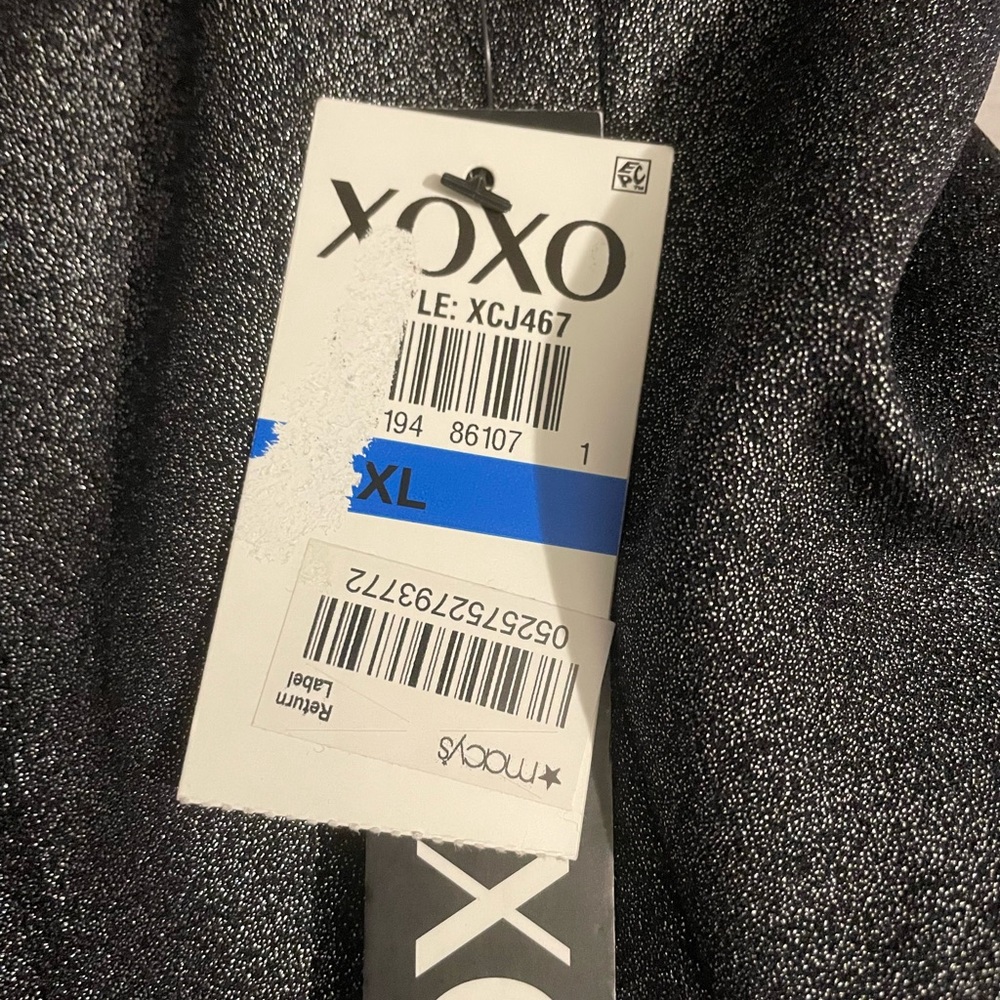 XOXO METALLIC RUNCHED BLAZER SIZE XL NWT - Picture 2 of 3